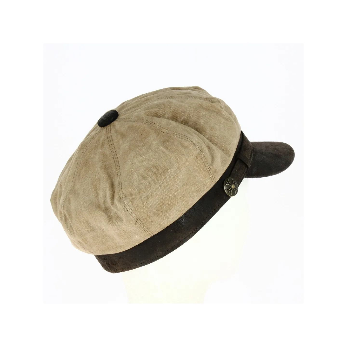 Casquette Gavroche Marlon Coton Taupe - Aussie Apparel