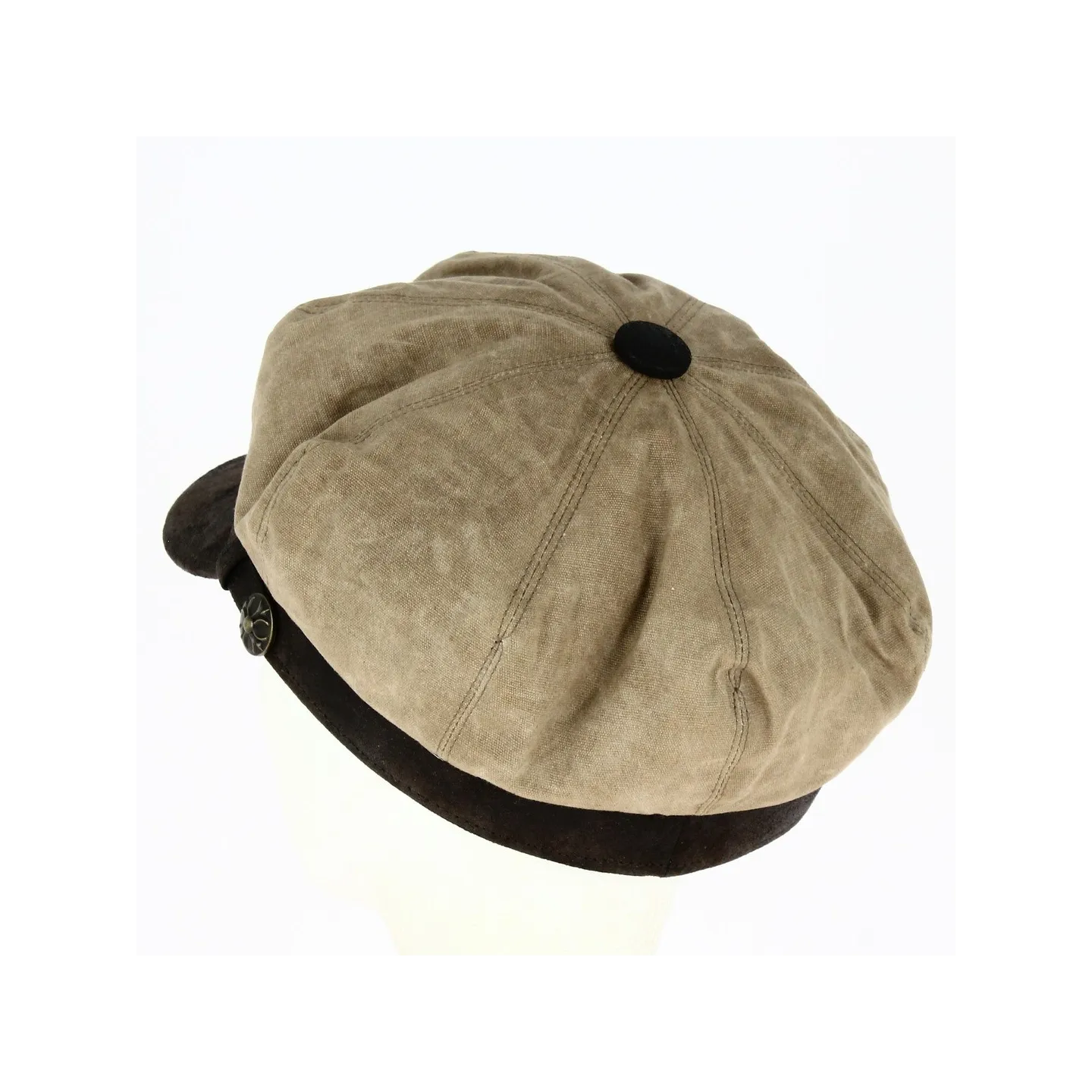 Casquette Gavroche Marlon Coton Taupe - Aussie Apparel Reference : 17372 | Chapellerie Traclet