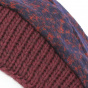 Wool hat with Bordeaux flower - Traclet