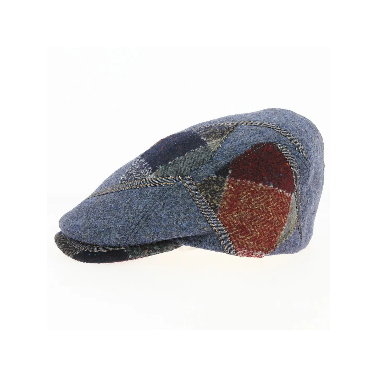 Daffy Wool Spider Blue Flat Cap - Traclet Reference: 17380