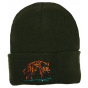Hunting Beanie with Wild Boar Embroidery - Traclet