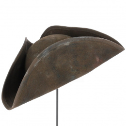 Large Aged Effect Brown Tricorn - Traclet