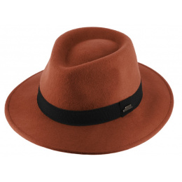 Fedora Verona Hat Felt Wool Rust - Traclet