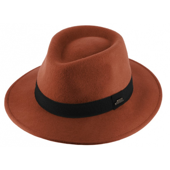 Fedora Verona Hat Felt Wool Rust - Traclet