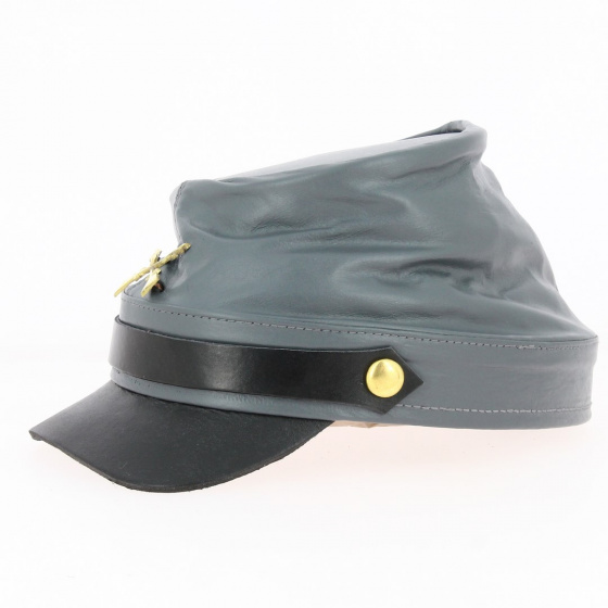 Casquette Style Nordiste Cuir Grise - Traclet