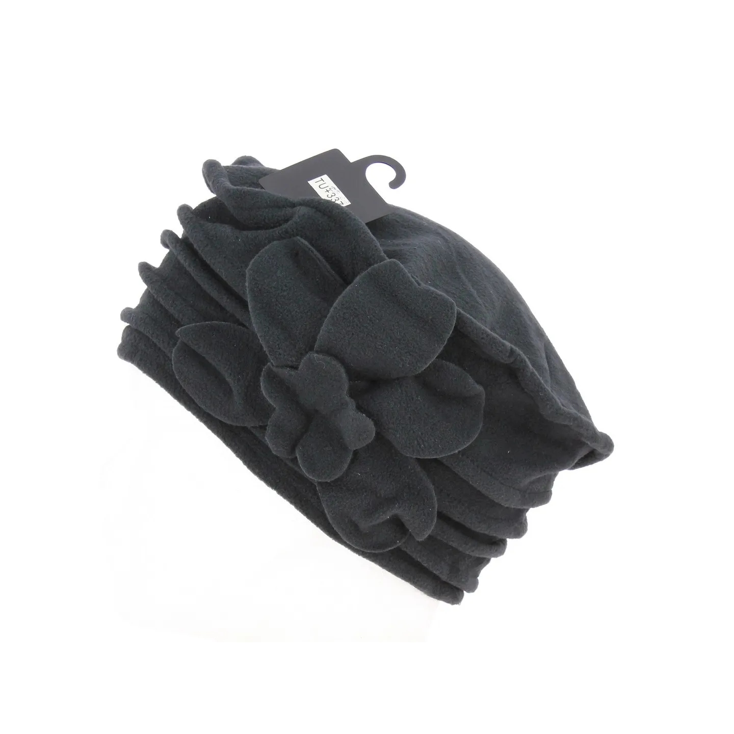 Toque Vailly Polaire Fleur black - Traclet