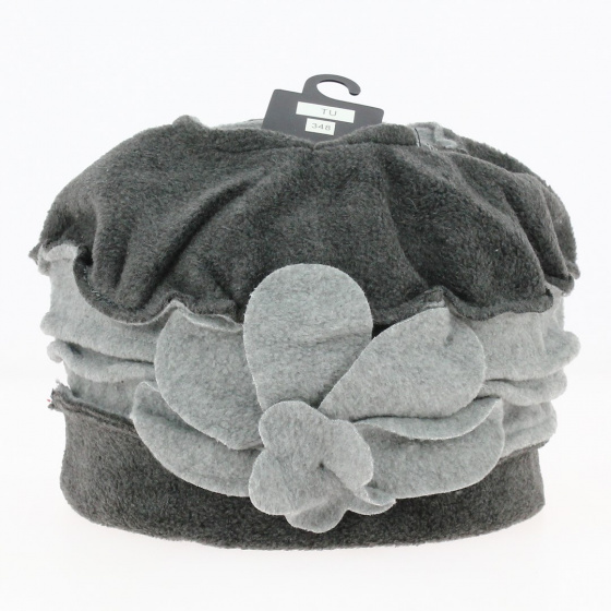 Toque Femme Polaire Annecy anthracite et gris - Traclet Toque Femme Polaire Annecy anthracite et gris - Traclet