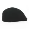 Cambered Cap Felt Wool Black - Traclet