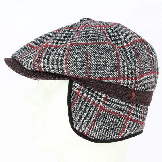 Casquette Hatteras Cache-oreilles Pied de Poule - Alfonso d'Este