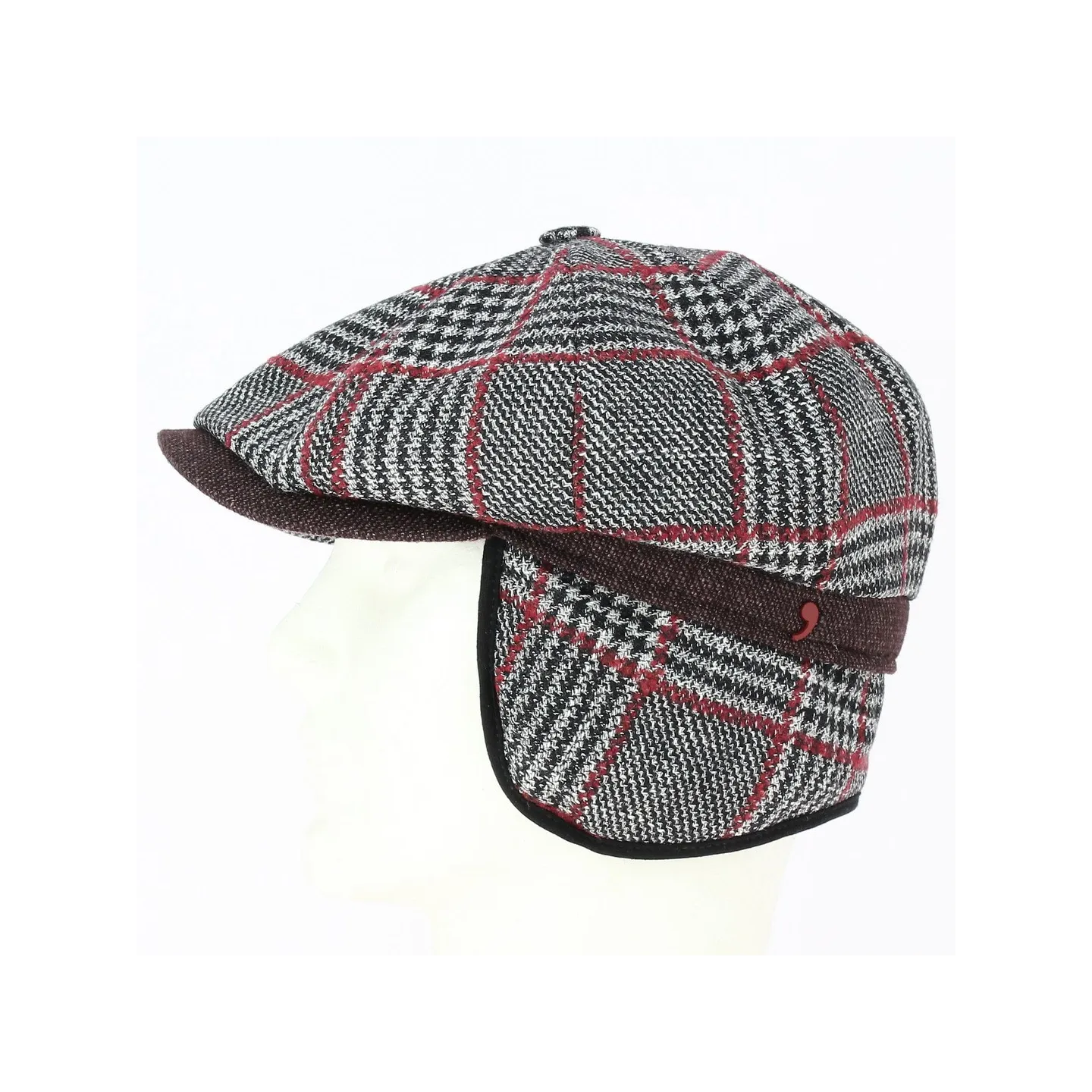 Hatteras Houndstooth Earflap Cap - Alfonso d'Este