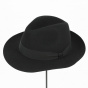Fedora Pistoia Black Wool Felt Hat - Traclet