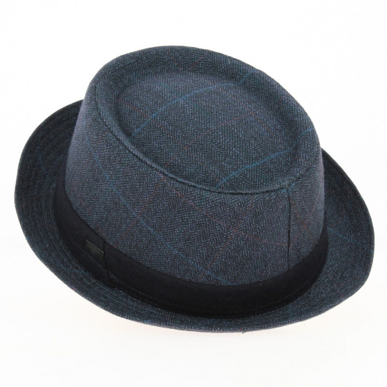 Chapeau Porkpie / Trilby Bleu - Guerra Chapeau Porkpie / Trilby Bleu - Guerra
