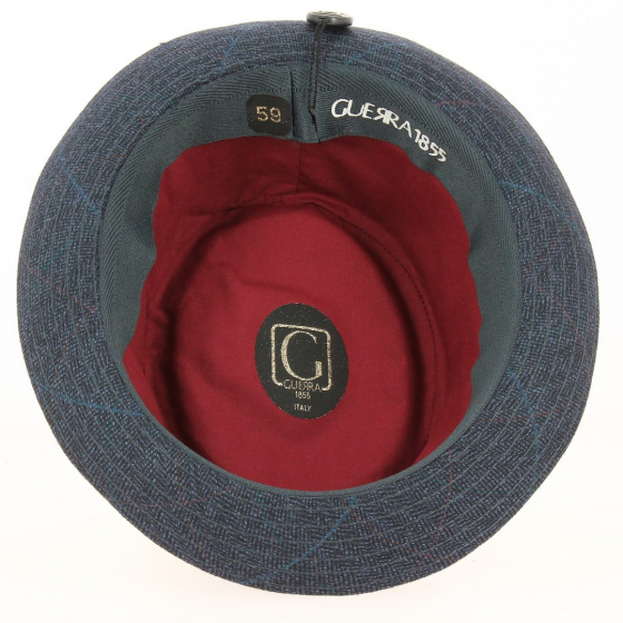 interior Porkpie hat / Trilby Blue - Guerra interior Porkpie hat / Trilby Blue - Guerra