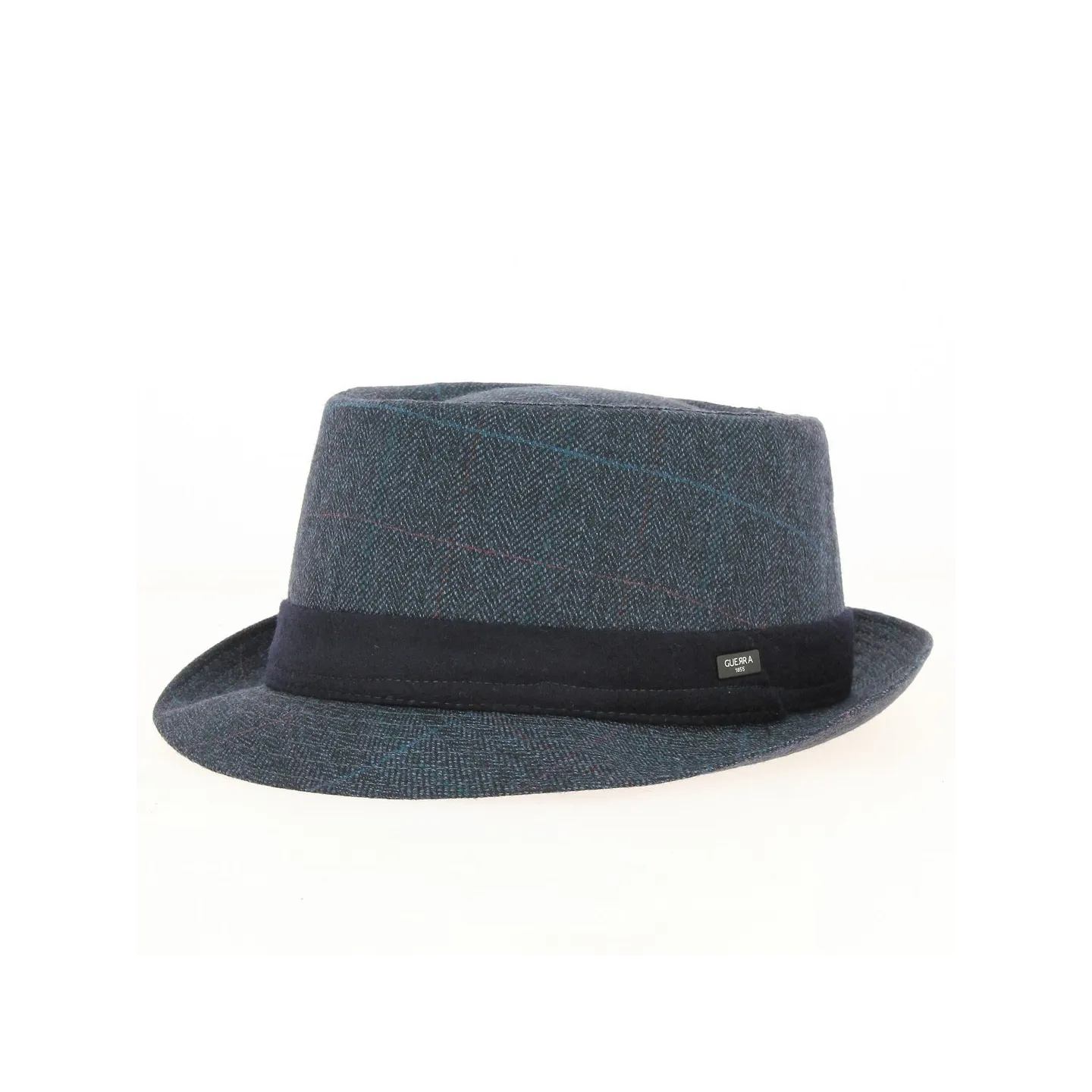 Chapeau Porkpie / Trilby Bleu - Guerra