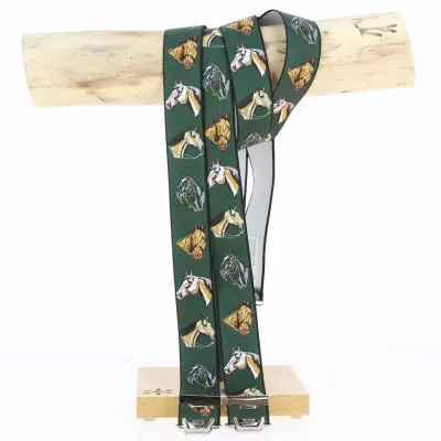 Bretelles Chevaux Vert - Traclet