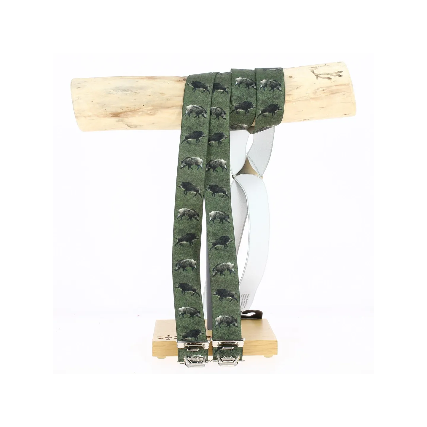 Hunter Suspenders Boar motif - Traclet