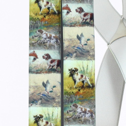 Hunter straps Realistic dog & duck pattern- Traclet