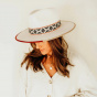 Fedora Fazenda hat White felt - Head'n Home