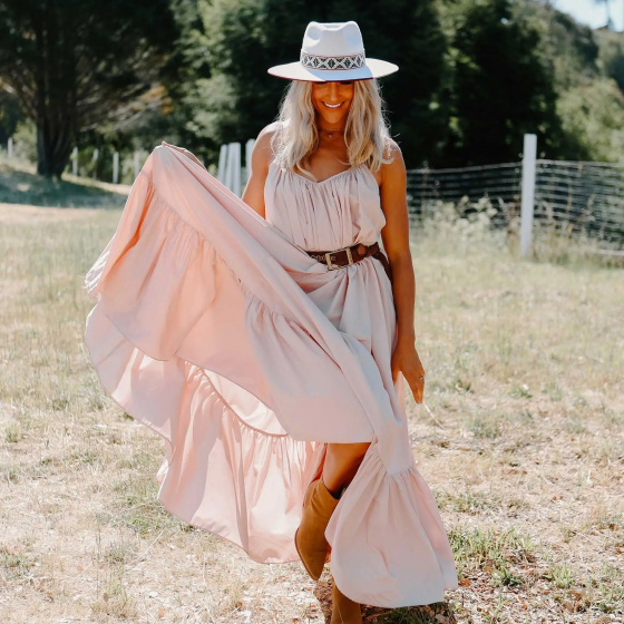 White Felt Fedora Hat Fazenda - Head'n Home