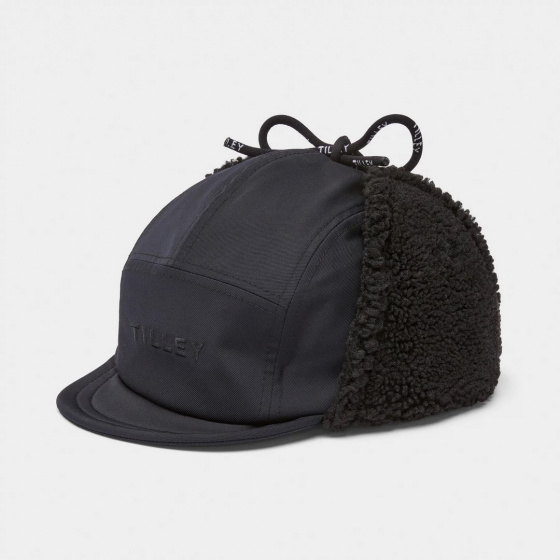 Casquette Rove 5 panel Cache-Oreilles Noir - Tilley