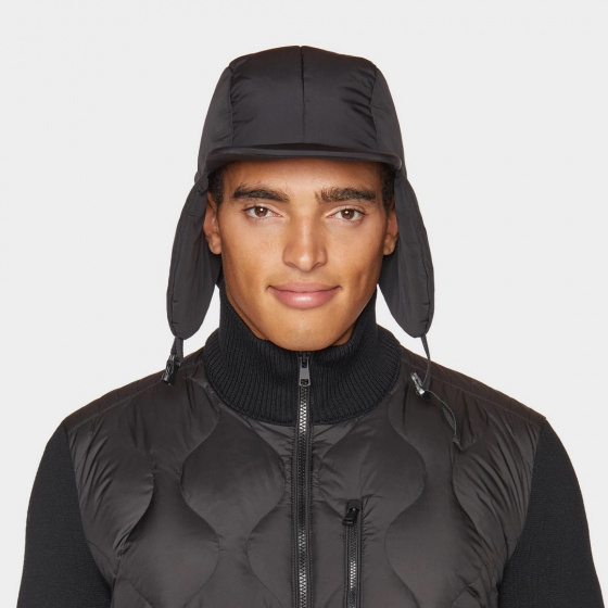 Arctic Duvet 5 panel Earflaps Black - Tilley