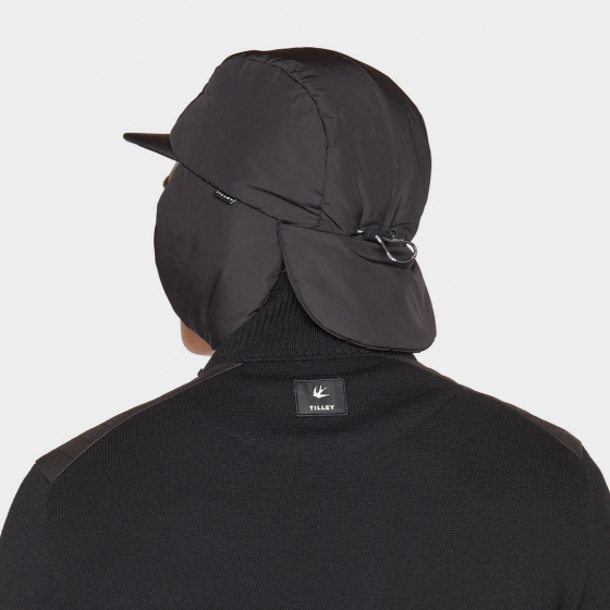 Casquette Arctic Duvet 5 panel Cache-Oreilles Noir - Tilley