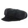 Casquette gavroche velours côtelé noir - Traclet