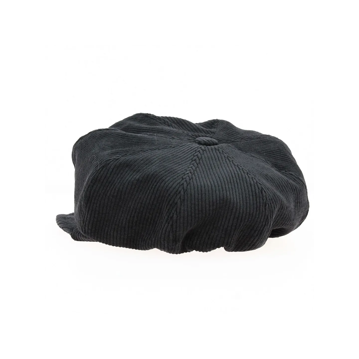 Casquette gavroche velours côtelé noir - Traclet
