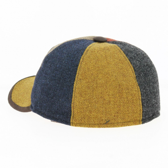 Casquette baseball Patchwork Laine - Traclet Casquette baseball Patchwork Laine - Traclet