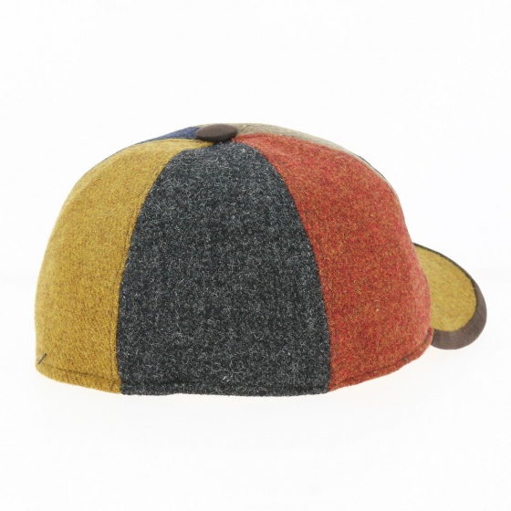Casquette baseball Patchwork Laine - Traclet Casquette baseball Patchwork Laine - Traclet