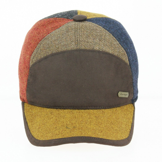 Casquette baseball Patchwork Laine - Traclet Casquette baseball Patchwork Laine - Traclet