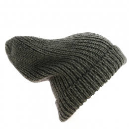 Long Oversize grey beanie Florence Made In France - Traclet