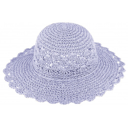 Capeline Jailly Paille Papier Violet - Traclet