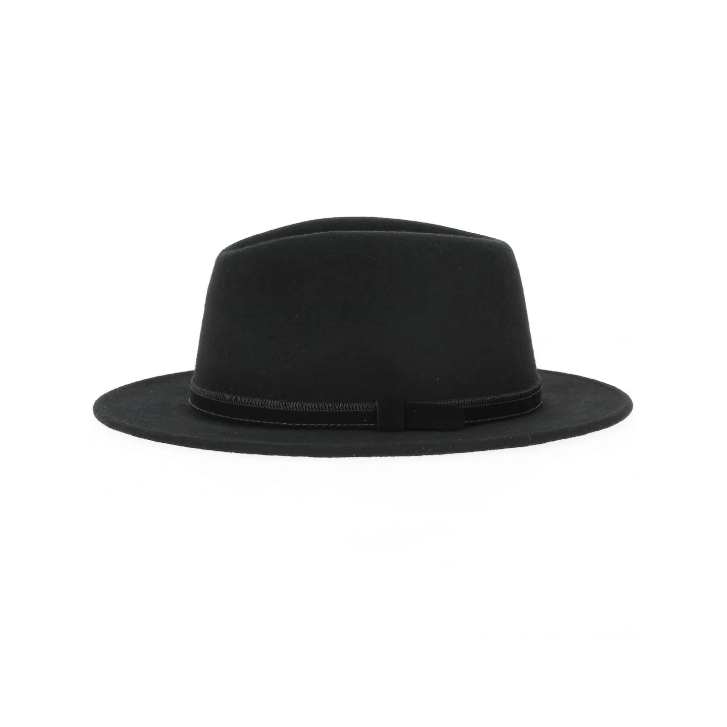 Chapeau Fedora Ambierle Feutre Laine Noir- Traclet
