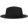 Chapeau Fedora Ambierle Feutre Laine Noir- Traclet