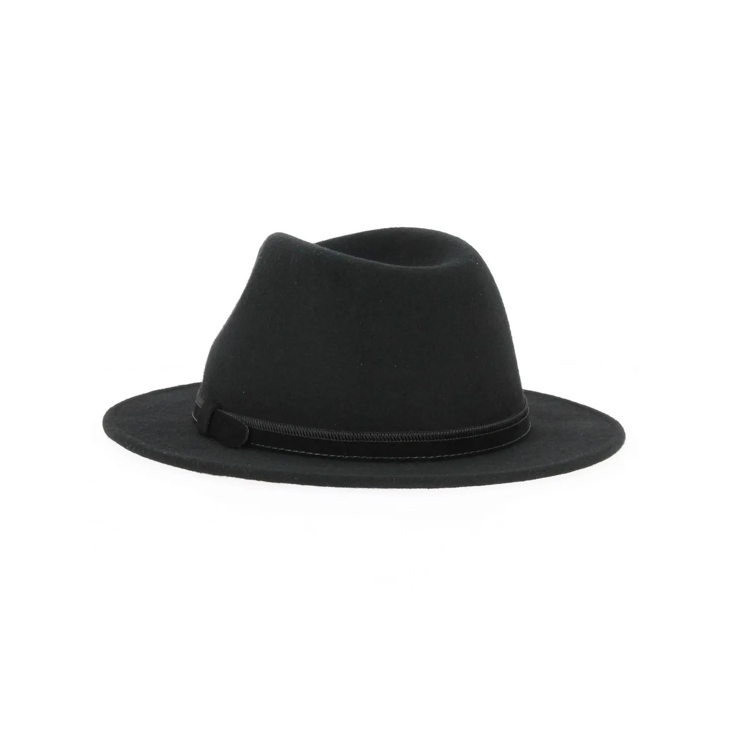 Fedora Ambierle Felt Wool Hat Black- Traclet
