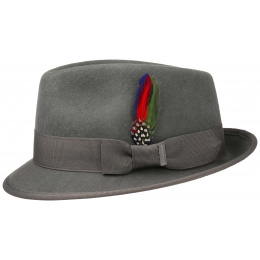 Trilby Woolfelt Detroit Grey hat - stetson