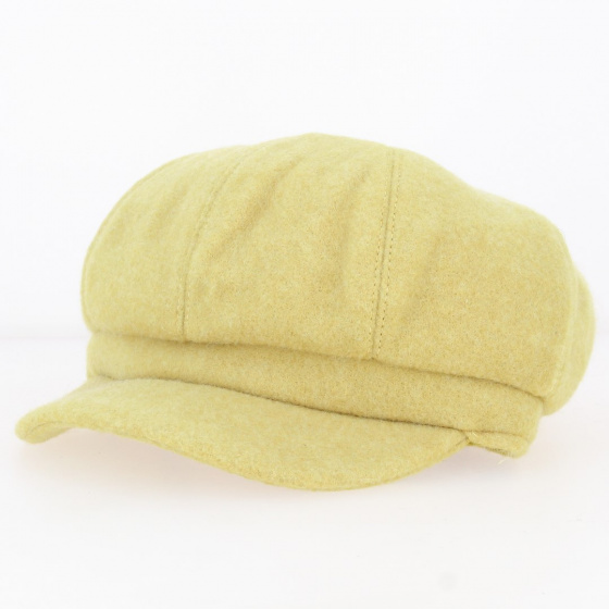 Casquette Gavroche laine jaune - Traclet Casquette Gavroche laine jaune - Traclet