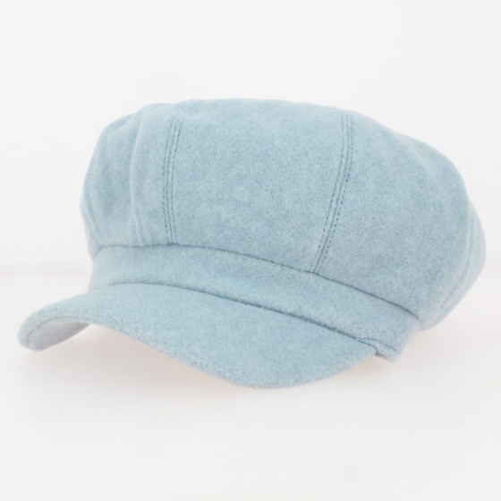Casquette Gavroche laine bleu ciel - Traclet Casquette Gavroche laine bleu ciel - Traclet