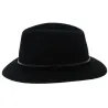 Chapeau noir poil de lapin Bellamy Potenza Feutre poil de lapin - Traclet