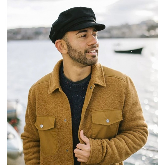 Marin Fiddler Black Wool Cap - Traclet