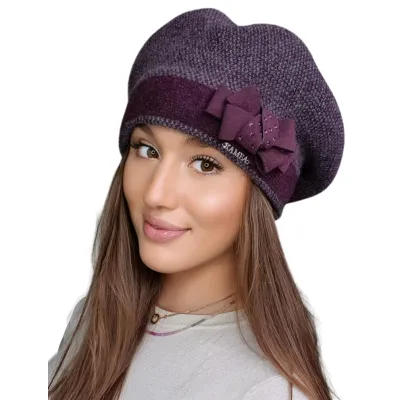 Women's Amparo Plum Beret - Traclet - Traclet Hatshop Reference: 17482| Traclet Hatshop