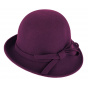 Lidia Wool Felt Cloche Hat - Traclet