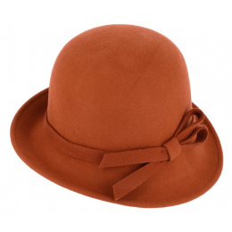 Lidia Wool Felt Cloche Hat - Traclet