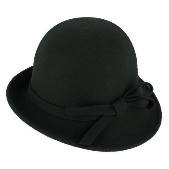 Lidia Wool Felt Cloche Hat - Traclet Lidia Wool Felt Cloche Hat - Traclet