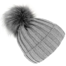 Grey Perla Beanie Hat - Traclet