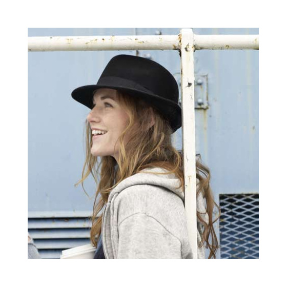 Black Elkader Trilby Hat by Stetson