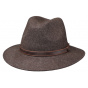 Traveller Ambierle Brown Wool Felt Hat - Traclet