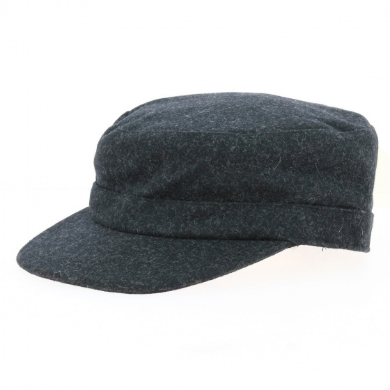 Casquette Cubaine Cache-oreilles Anthracite - Mjm