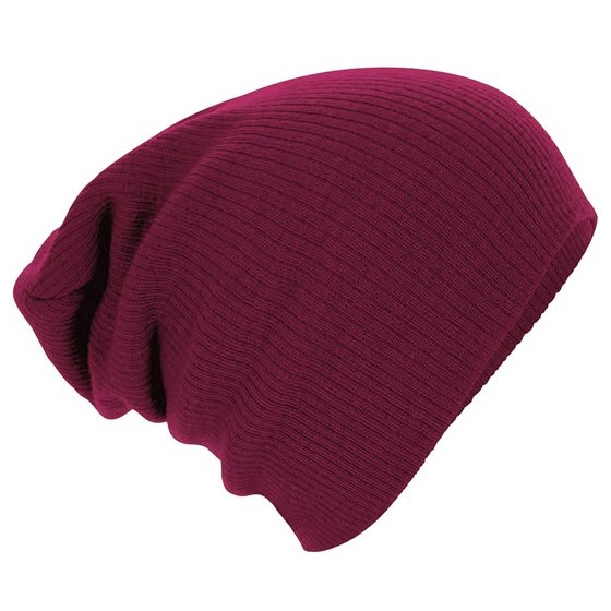 Oversize Acrylic Beanie Bordeaux - Beechfield